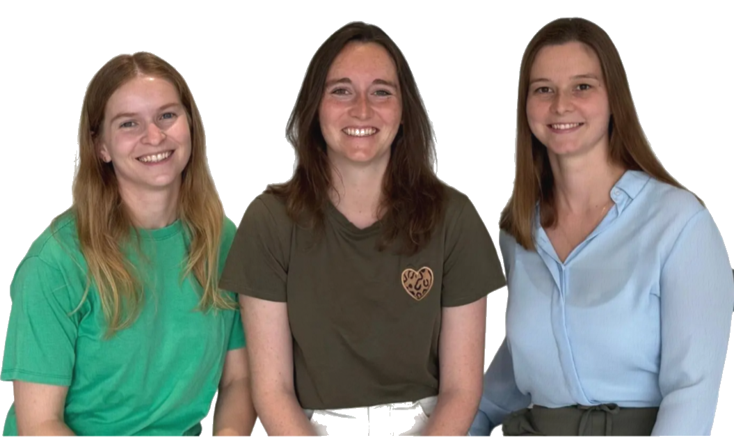 Team KineKracht - Kinesitherapeuten Stien Avet, Lore Deforche en Melissa Reynvoet in Waregem